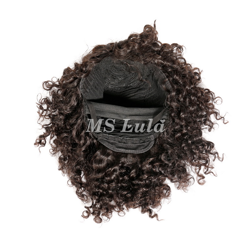 Human Hair Deep Wave Machine-made Bob Wig with Bangs - 图片 10